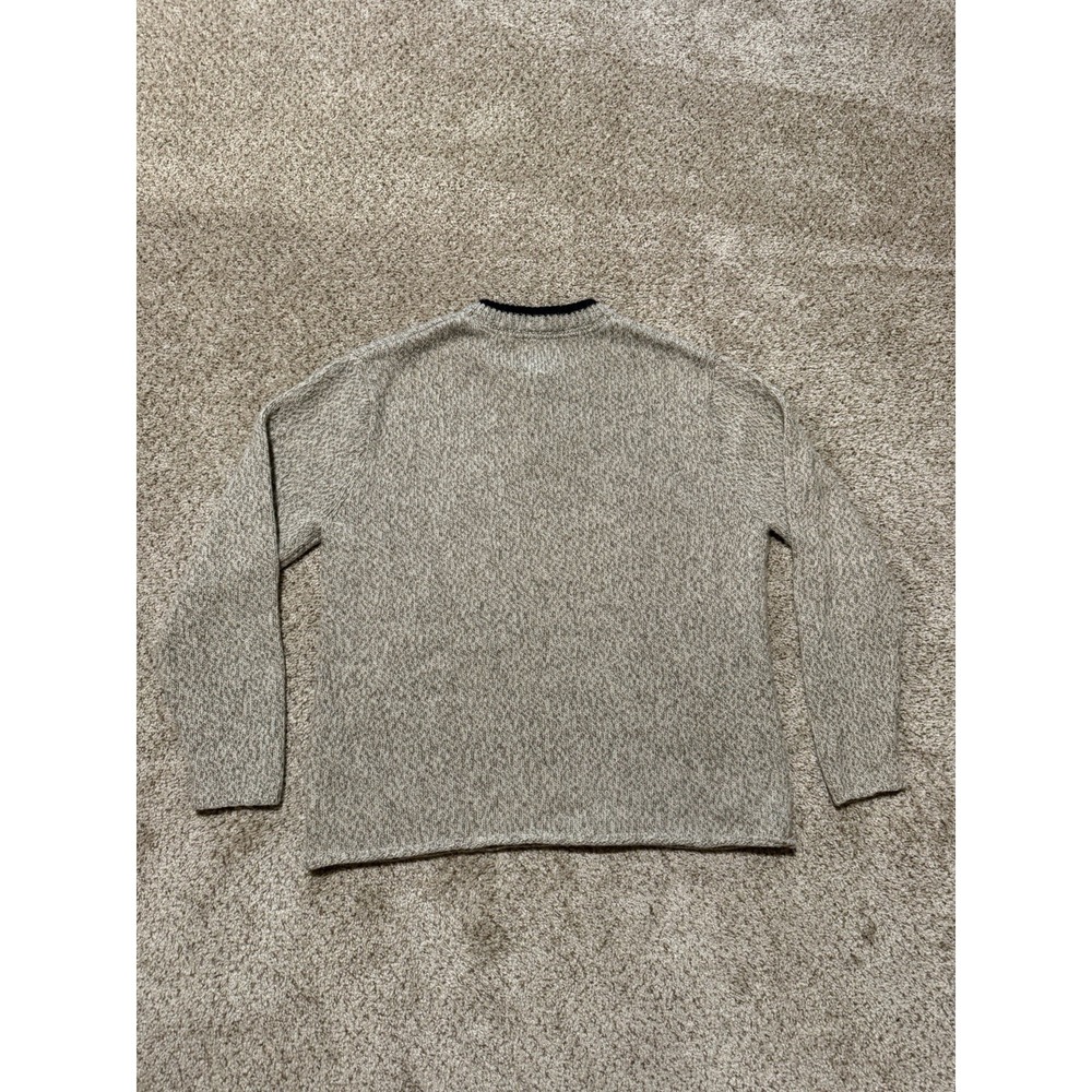 Orvis Henley Sweater Mens XL Gray Blue Wool Pullover Outdoor Preppy - Picture 2 of 7